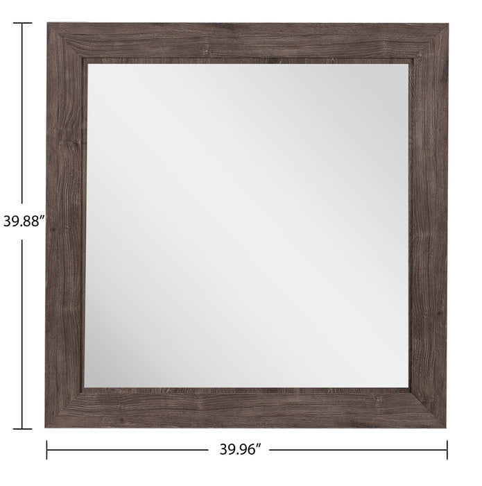 Miroir de commode de chambre à coucher Yorkdale, fabriqué au Canada - gris