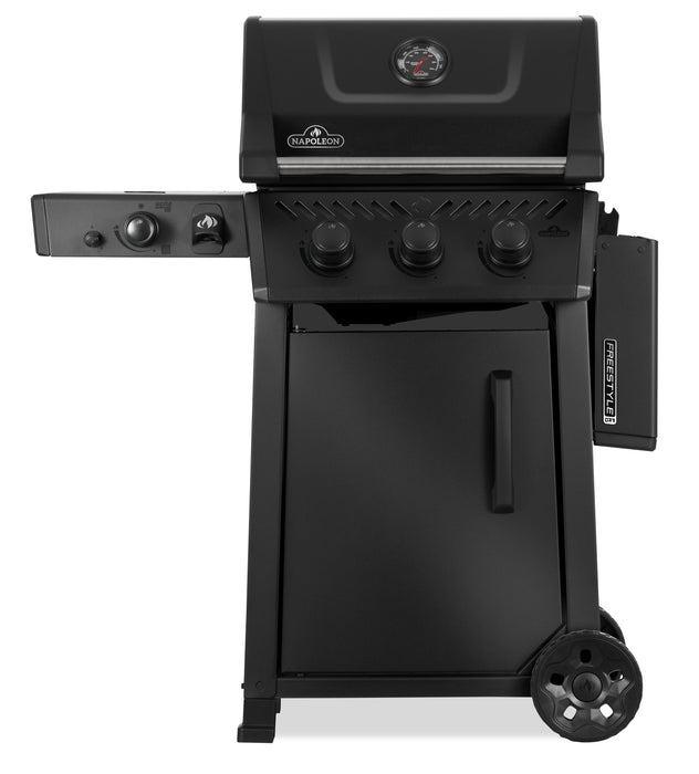 Barbecue à gaz FreestyleMC PRO 365 de Napoleon de 43 000 BTU avec brûleur latéral à infrarouge - noir mat - FP365DSIBNMK-1