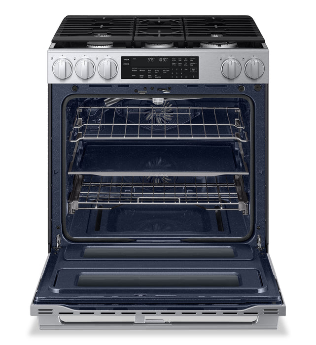 Cuisinière à gaz encastrée Flex DuoMC de Samsung de 6,0 pi3 avec friture à air Air Fry Max - argentée - NSG90H60DRAA