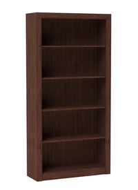Bibliothèque classique Olinda de Manhattan Comfort avec 5 tablettes - brun noix