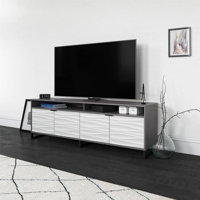 Console multimédia Monterey d’Ameriwood Home pour téléviseurs jusqu’à 85 po - graphite