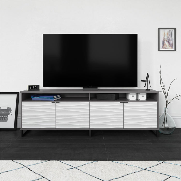 Console multimédia Monterey d’Ameriwood Home pour téléviseurs jusqu’à 85 po - graphite