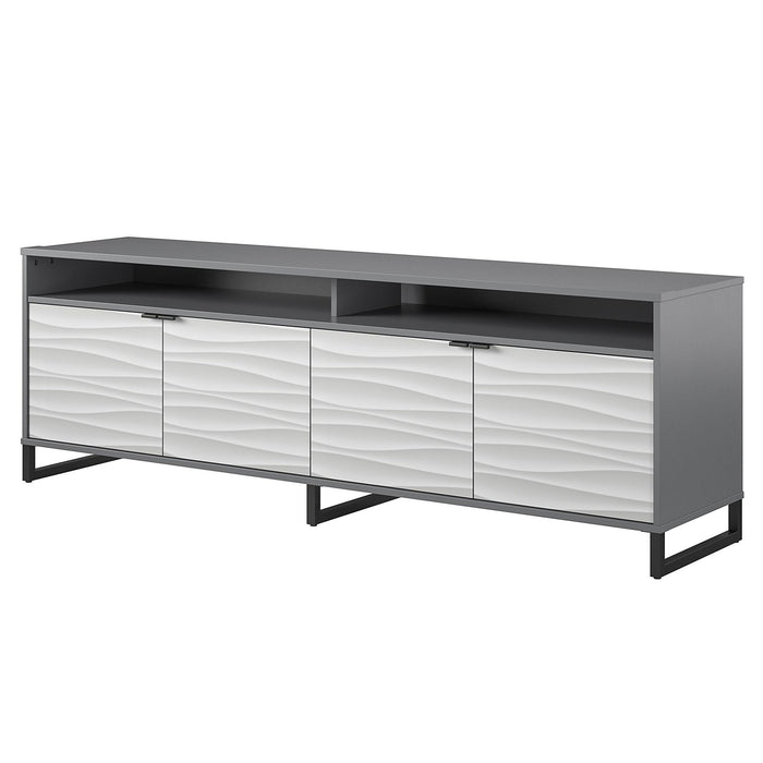 Console multimédia Monterey d’Ameriwood Home pour téléviseurs jusqu’à 85 po - graphite