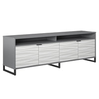 Console multimédia Monterey d’Ameriwood Home pour téléviseurs jusqu’à 85 po - graphite