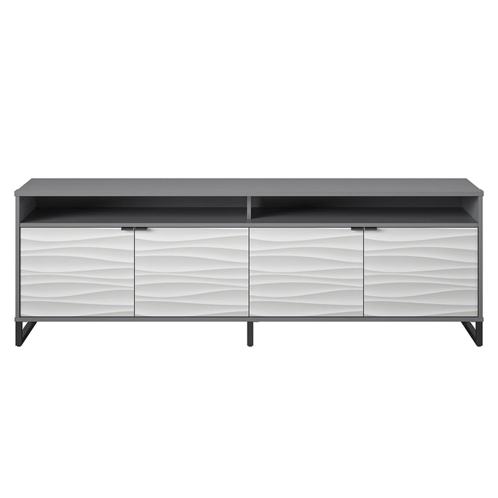 Console multimédia Monterey d’Ameriwood Home pour téléviseurs jusqu’à 85 po - graphite