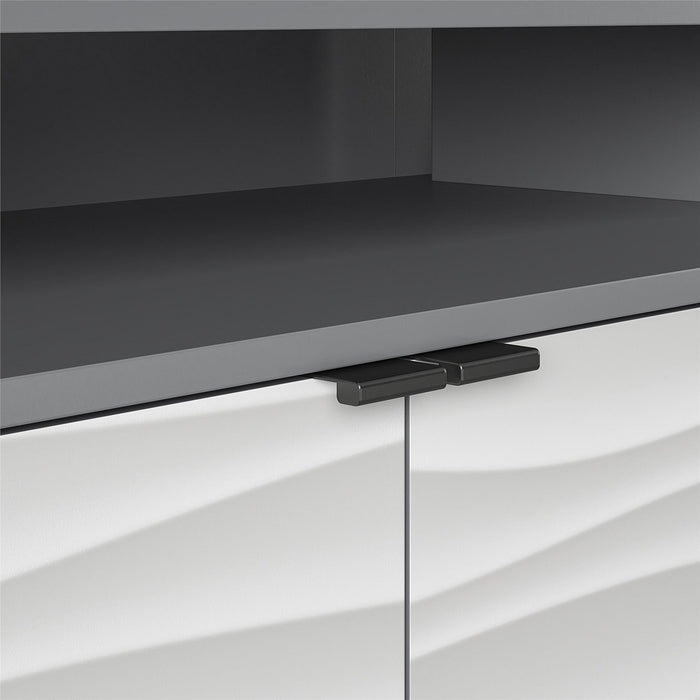 Console multimédia Monterey d’Ameriwood Home pour téléviseurs jusqu’à 85 po - graphite