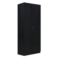 Armoire de rangement moderne Hopkins de Manhattan Comfort - noire
