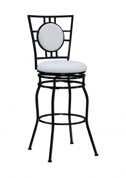 Tabouret bar Townsend en similicuir et avec pattes réglables - noir