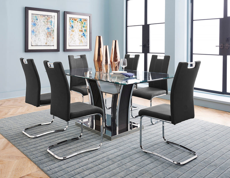 Chaise De Salle A Manger Paladin En Tissu Gris (ensemble De 2)