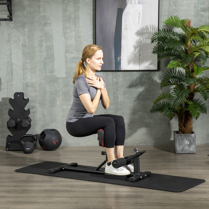 Soozier Sissy Squat Machine Equipement D'entrainement Pour Les Jambes Avec Coussinet Reglable
