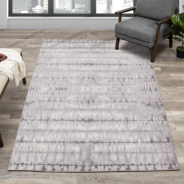 Carpette douce Isabelle à teinture sur nœuds - 7 pi 10 po x 10 pi 10 po