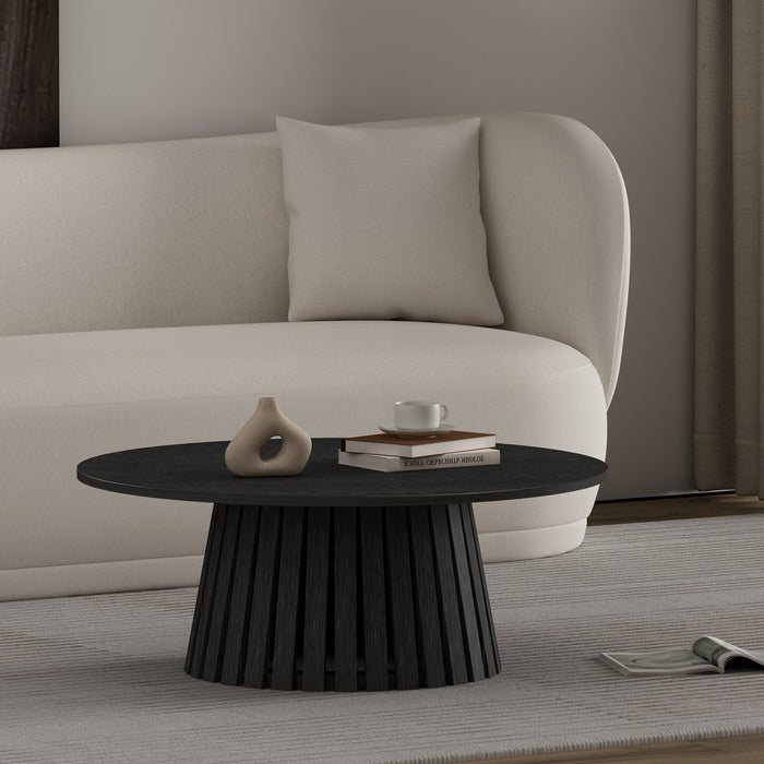 Table basse moderne scandinave Layla en noir