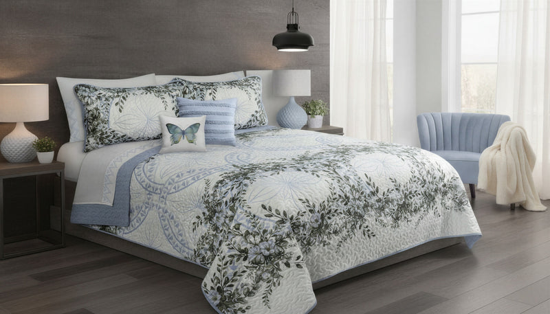 Ensemble de Courtepointe Reversible 3 Pieces Tres Grand Lit 