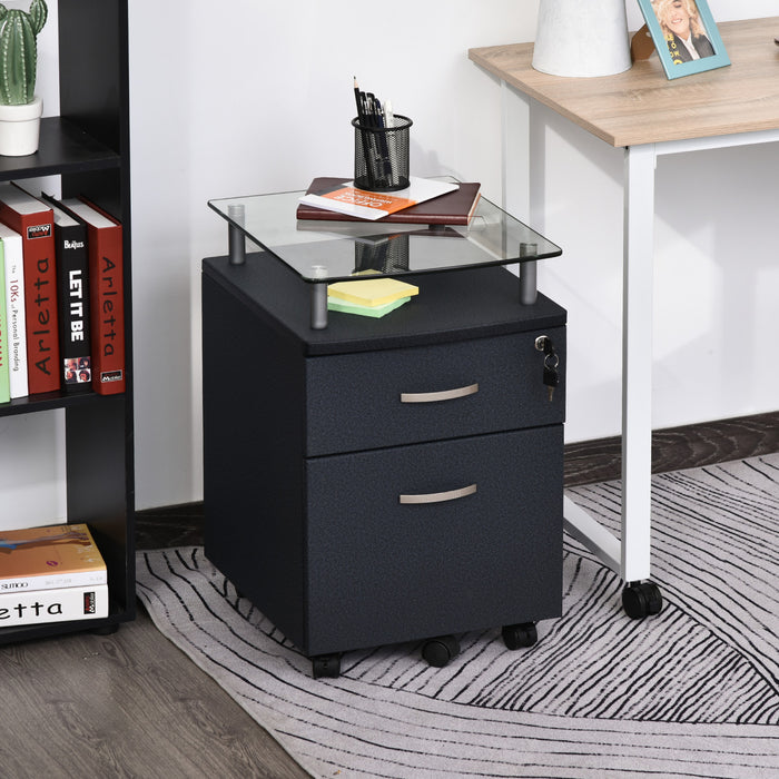 Homcom Classeur Avec Serrure Et Rail De Suspension