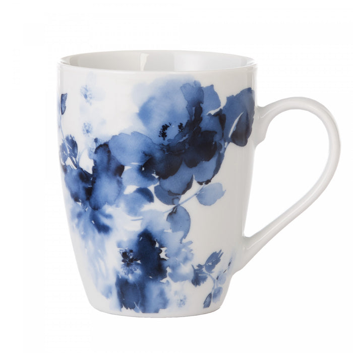 Ensemble de Vaisselle 16 Morceaux H2K Midnight Roses en Porcelaine