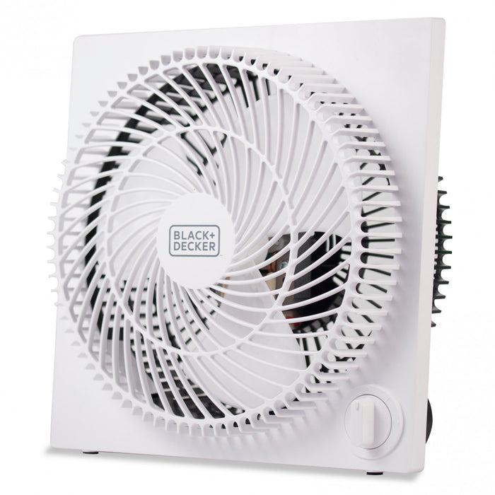 Ventilateur de table sans cadre BLACK+DECKER serie BFP, 9 pouces, 3 vitesses, BFB09W, blanc