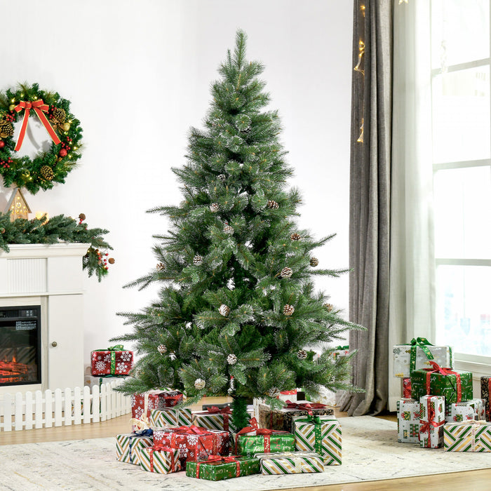 Homcom Arbre De Noel Artificiel De 6 Pieds Avec 679 Branches