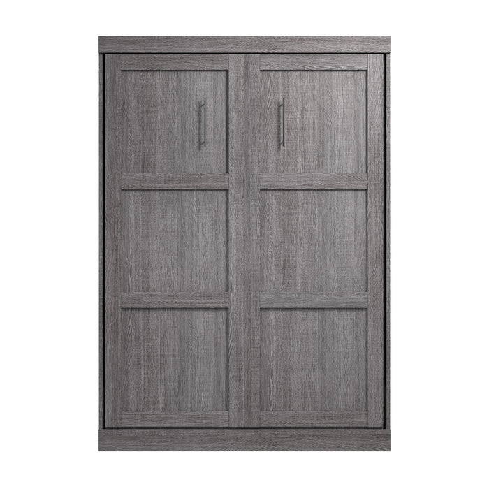 Lit double escamotable mural Pur de Bestar de 59 po - gris écorce