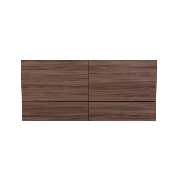 Commode James Nordika Nexera à 6 tiroirs - noyer