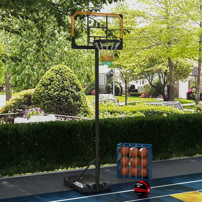 Soozier Panier De Basket-ball De 6 A 7 Pi Panneau Arriere Incassable De 28\"