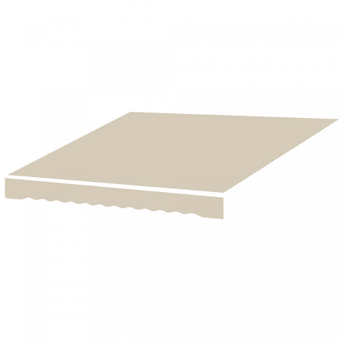 Outsunny Toile de Remplacement pour Store Retractable 2,82 x 2,4 m, Beige
