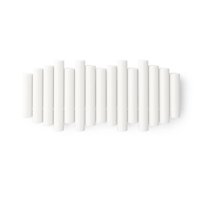 Crochets muraux Picket Rail de Umbra - blancs