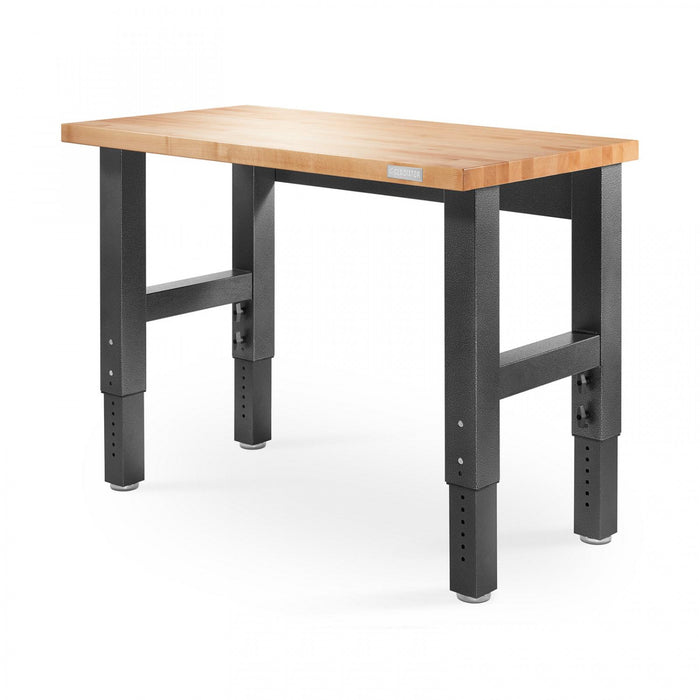 Établi de 4 pi à hauteur réglable en bois franc de Gladiator - granite martelé