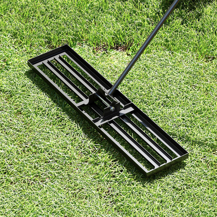 Costway Pelouse Nivelant Rake 42 \"x 10\" Outil De Pelouse De Niveau Pour Jardin Arriere-cour/pelouse Noir