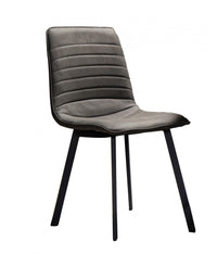  Chaise De Salle A Manger Kipling En Tissu Gris (ensemble De 2)