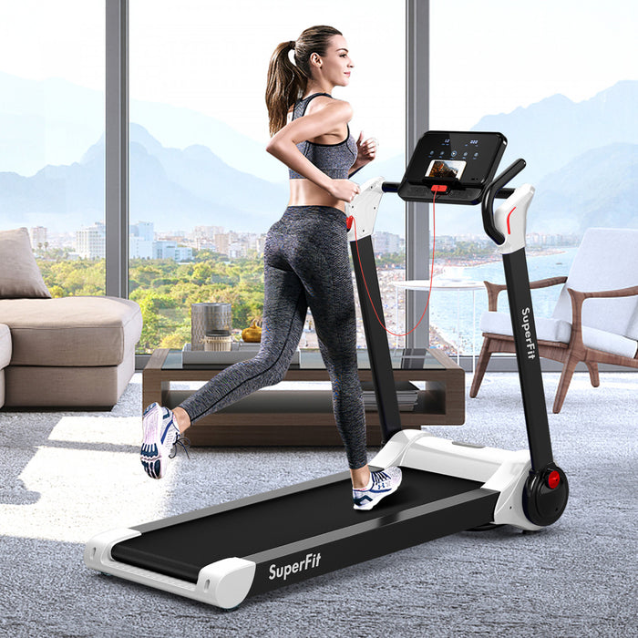 Tapis De Course Pliable 2,25cv Superfit Avec Haut-parleur Bluetooth