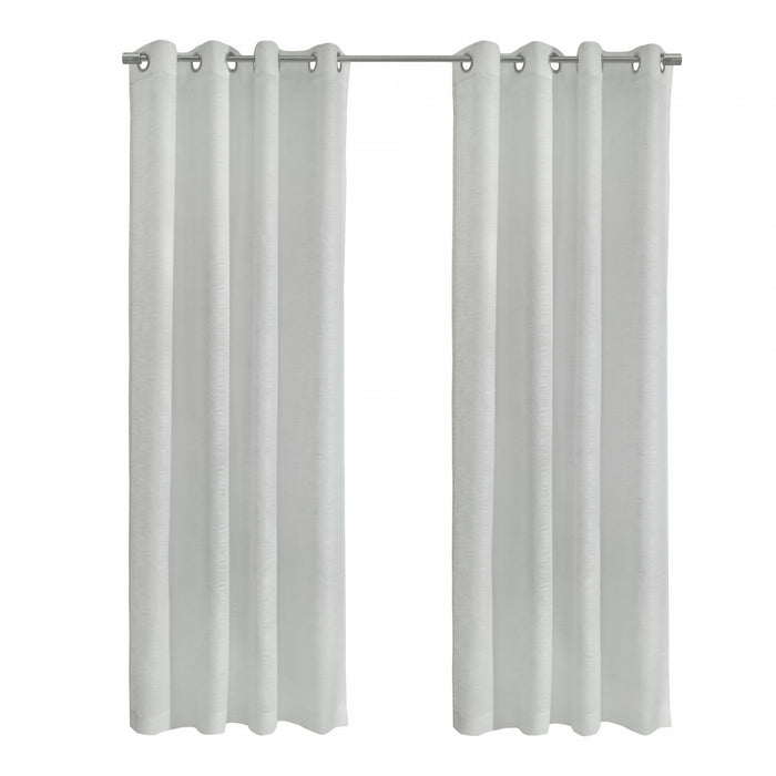 Panneau de rideau transparent à œillets Boucle blanc d’Habitat - 52 x 84