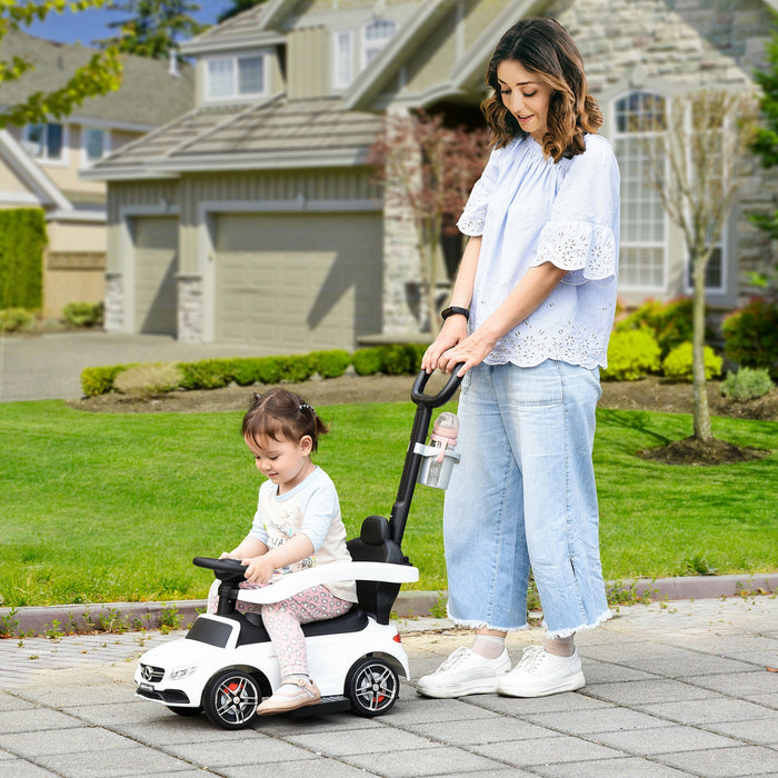 Porteur Enfants Voiture Enfant Multi-equipee 12-36 Mois Coffre Klaxon Effet Musical Polypropylene Blanc