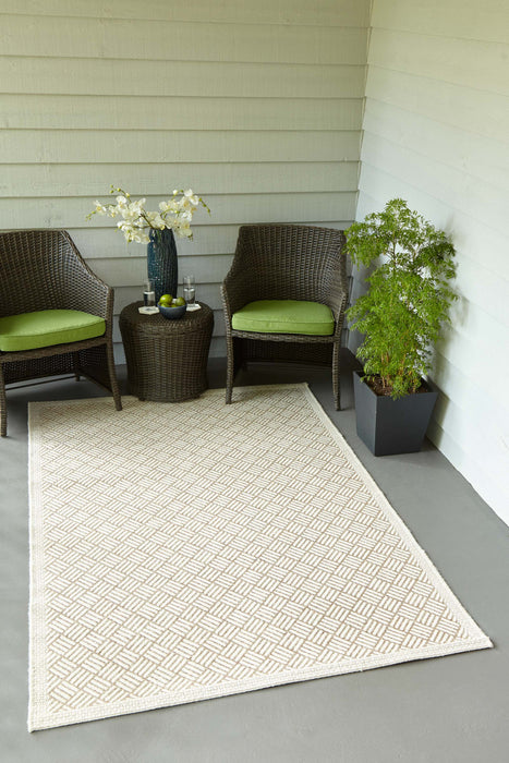 Tapis Contemporain Eve 5'0\" x 7'6\" en brun