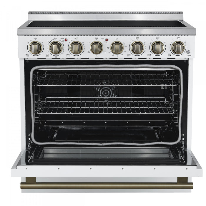 Cuisiniere electrique Paolo 36 pouces, blanche, 5,44 pi³ - FFSEL6011-36WHT