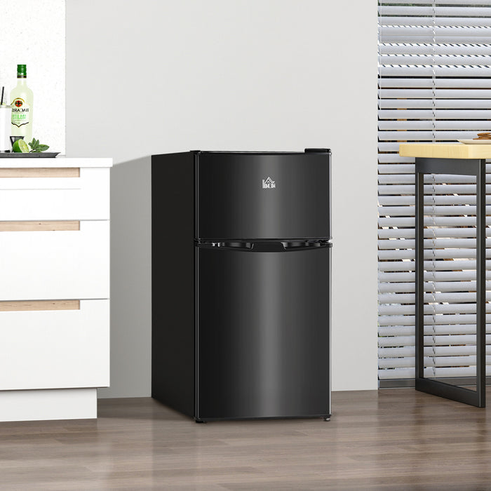 HOMCOM Mini-refrigerateur 3,2 pi cubes avec congelateur, etagere reglable