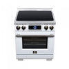 Forno Maximus 30 Inch Induction Range, White, 4.32 cu.ft. - FFSIN0968-30WHT Electric Range | Cuisiniere a induction Forno Maximus 30 pouces, blanc, 4,32 pi³ - FFSIN0968-30WHT