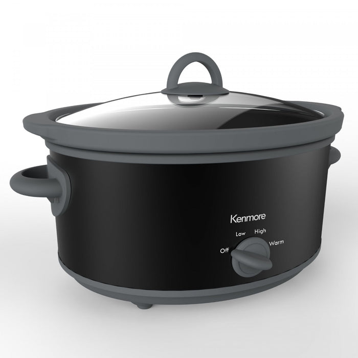 Mijoteuse Kenmore de 5 qt, facile a utilise, controle a cadran