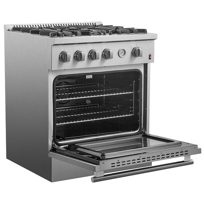 Cuisiniere a gaz Marco 30 pouces en acier inoxydable, 4,32 pi³ – FFSGS6277-30