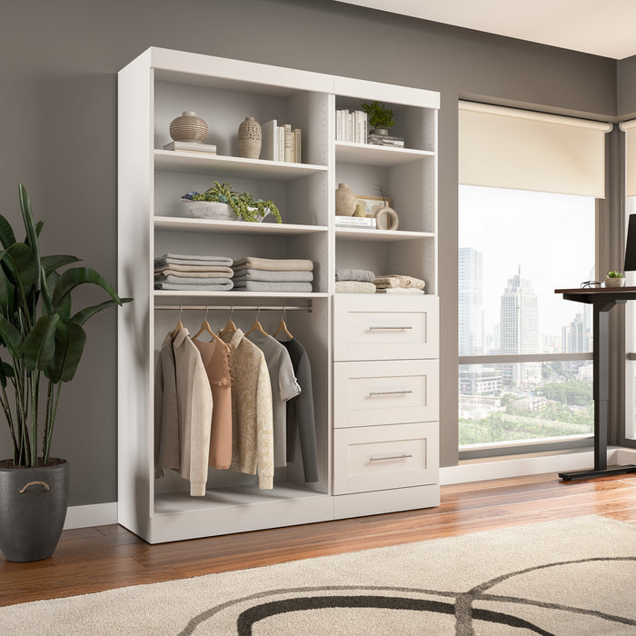 Système d’organisateur de garde-robe Pur de Bestar de 61 po (L) - blanc