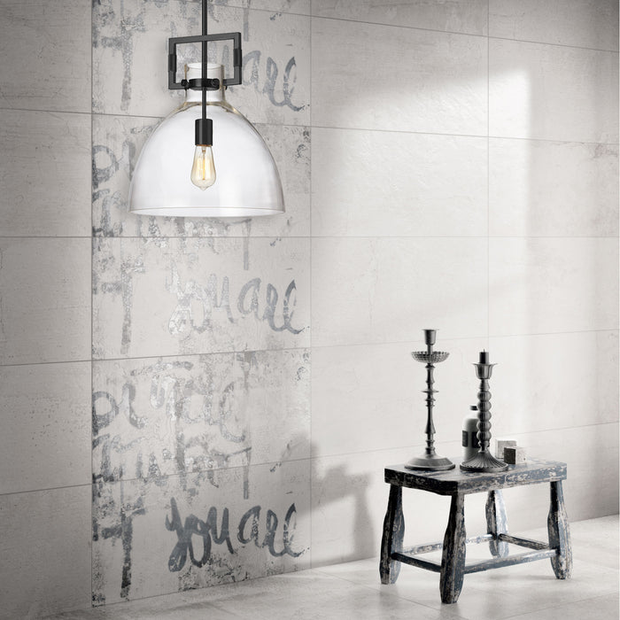 Luminaire suspendu Liberty de Dainolite avec fini noir mat et 1 ampoule