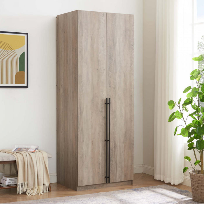 Armoire moderne Lee 32\" en gris rustique