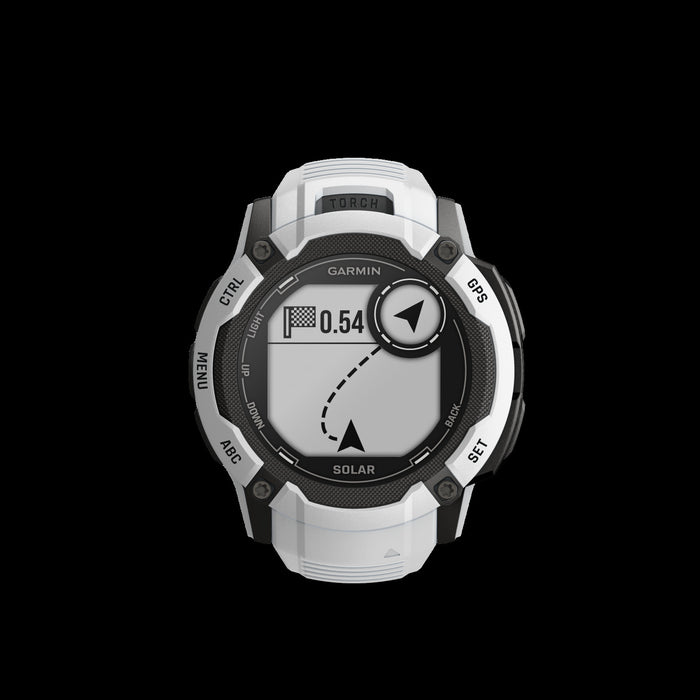 Garmin Instinct® 2x Solar Gps Montre Intelligente - Suivi De La Sante Et De La Condition Physique Avec Gnss Multi-bande - Pierre Blanche