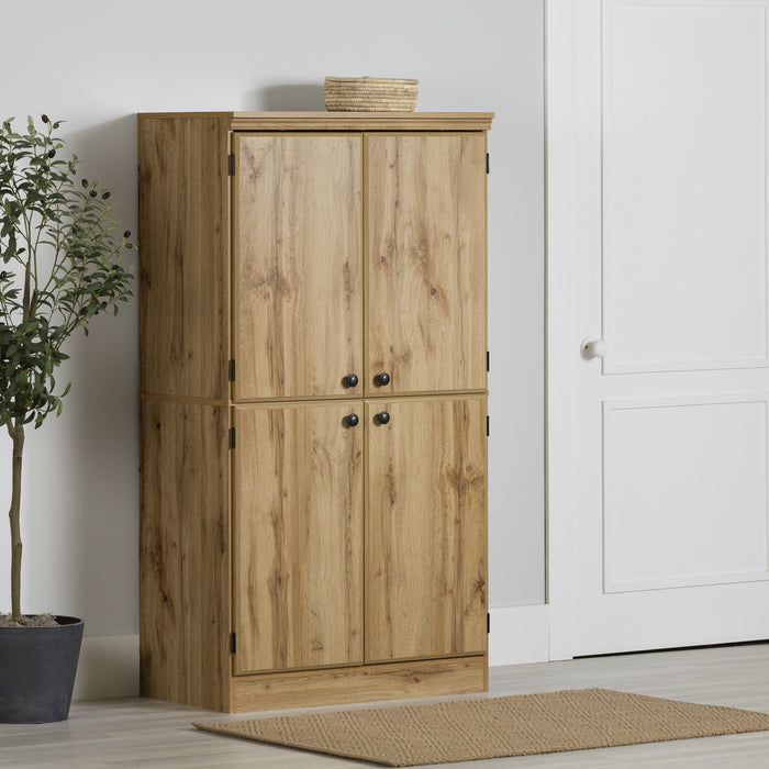  Armoire décorative Morgan à 4 portes - chêne nordique