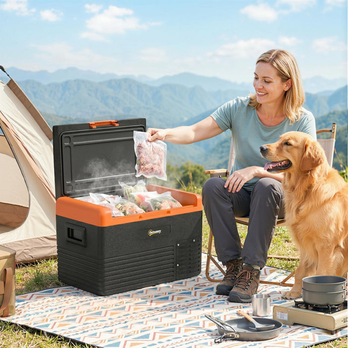 Outsunny glaciere electrique refrigerateur de voiture 32 litres
