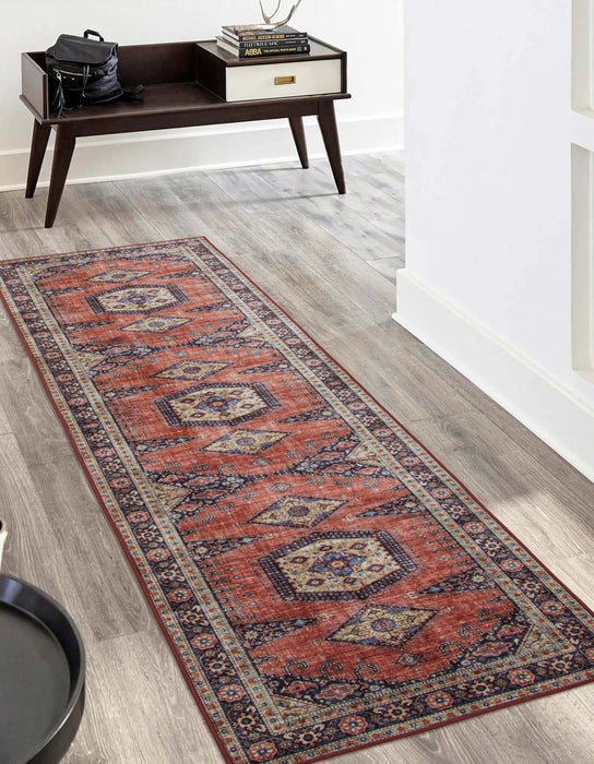 Tapis Traditionnel Tracy 2'3\" x 8'0\" en Orange