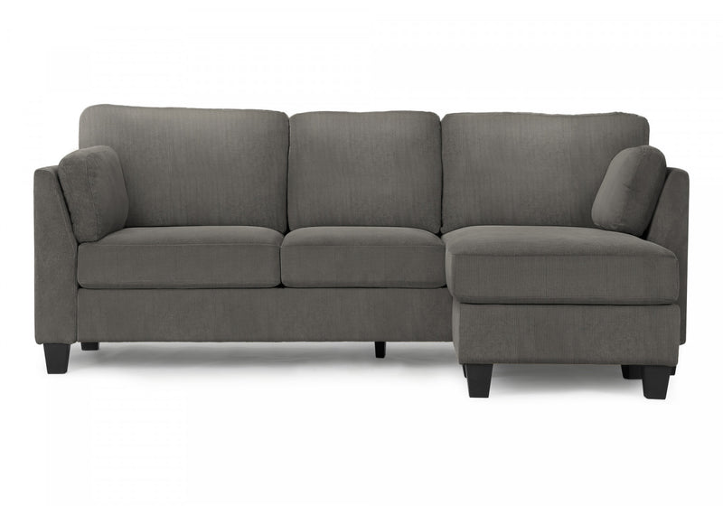 Canape Chaise Longue Rembourre, Tissu Gris