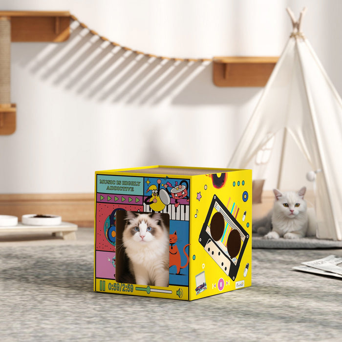 Maison a Gratter en Carton 2 en 1 avec Catnip