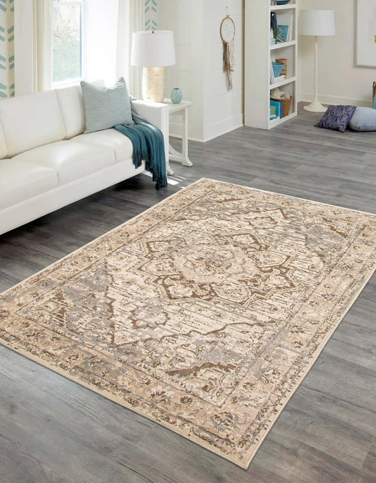 Carpette Priya beige - 5 pi 0 po x 8 pi 0 po
