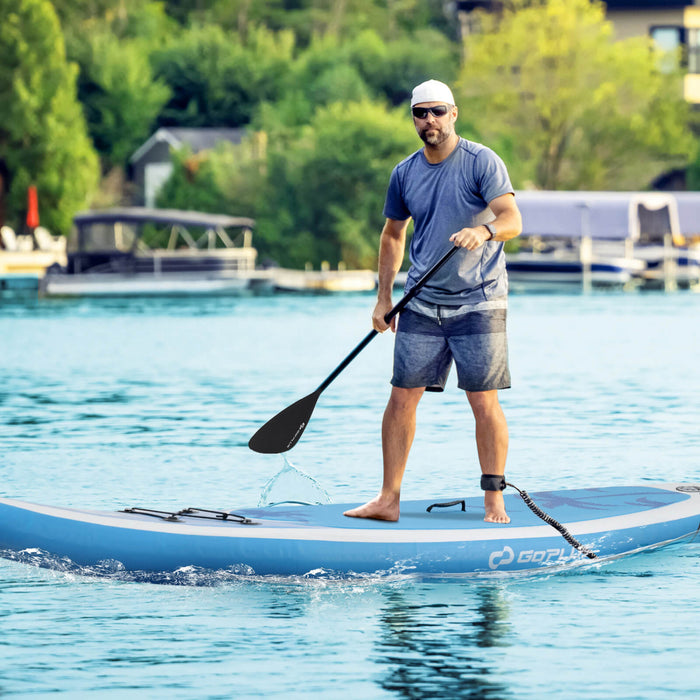 Petite Planche Gonflable De Sup Goplus, Planche De Pagaie Portable Avec Des Anneaux 5d