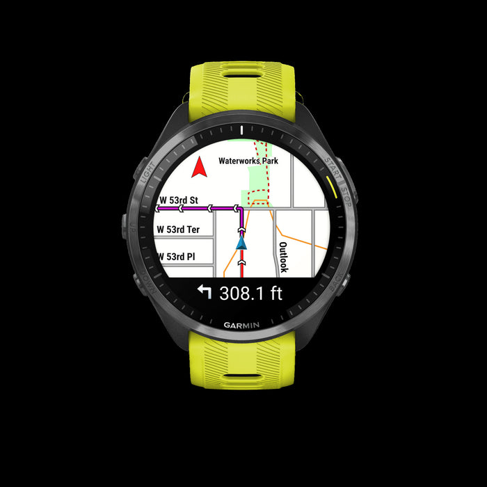 Garmin Forerunner® 965 Montre Gps Intelligente - Suivi De Fitness Avec Gps Multi-bande - Jaune Amp